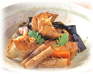 棒鱈と野菜の甘辛煮
