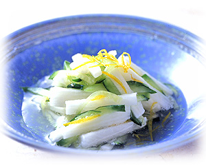 長芋ときゅうりのゆず風味和え