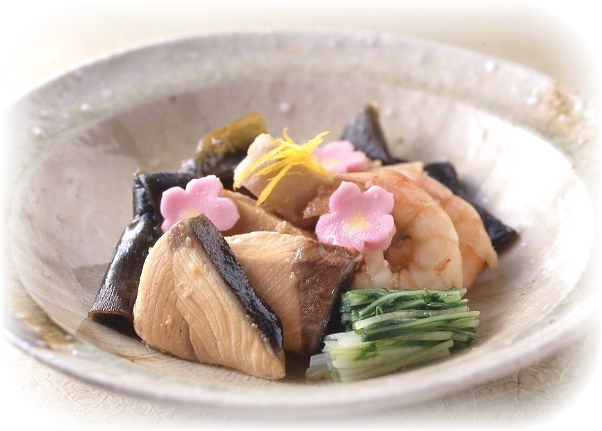 えび芋とぶりの煮もの