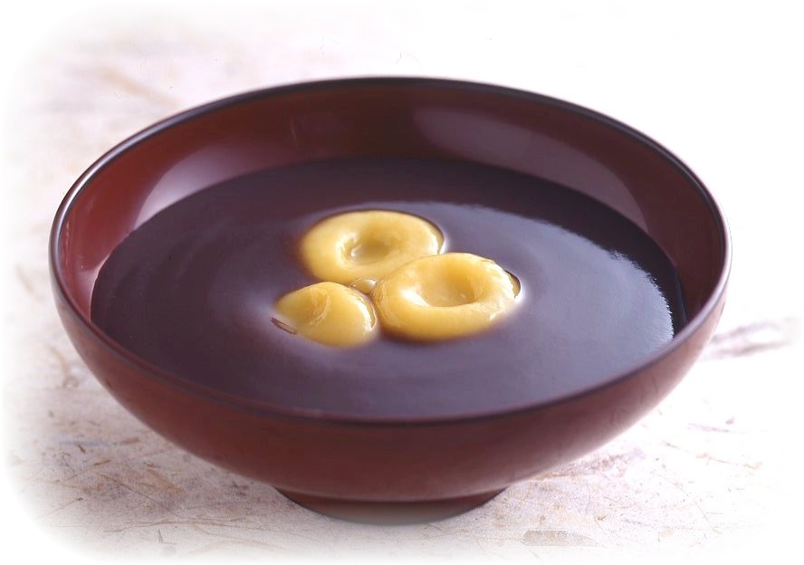 かぼちゃ白玉の冷やししるこ