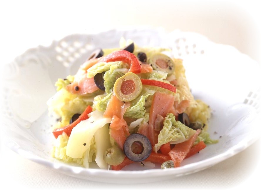 ちりめんキャベツの温野菜サラダ
